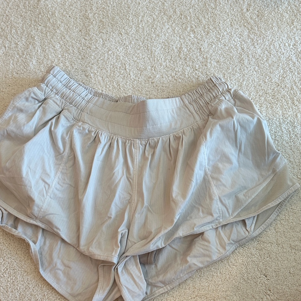 White Lululemon hottie hot shorts